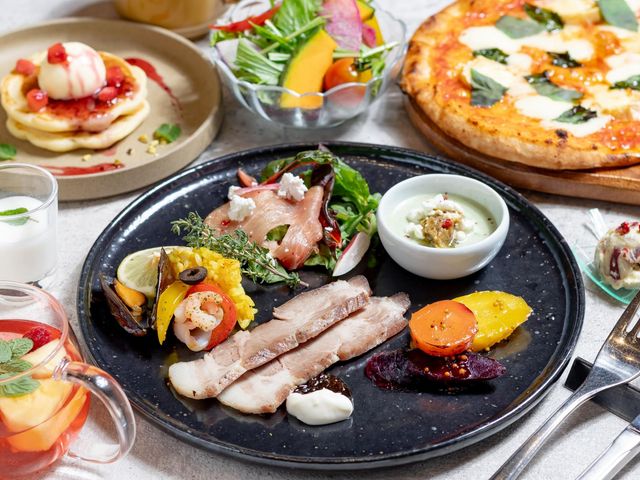 朝食ビュッフェの画像