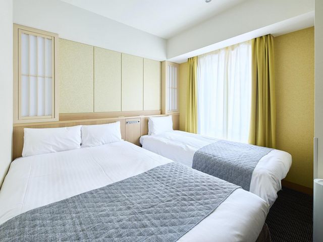 ベッセルホテルカンパーナ京都五条 【建物側】エコノミールーム（19㎡・ﾍﾞｯﾄ2台）3名1室はﾍﾞｯﾄ1台で2名様利用です