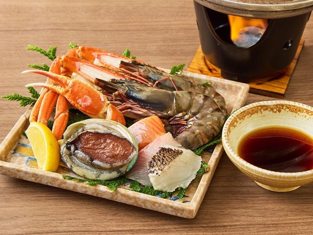 三朝温泉　三朝ロイヤルホテル 海鮮贅沢焼き（ロイヤルビュッフェプラン＜夢＞）