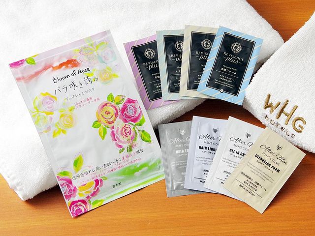 ロビーにアメニティバーをご用意。の画像