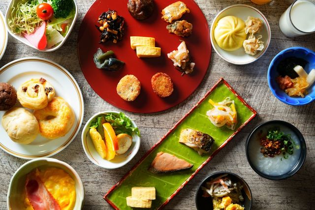 鉄輪温泉　おにやまホテル　 朝食バイキングイメージ