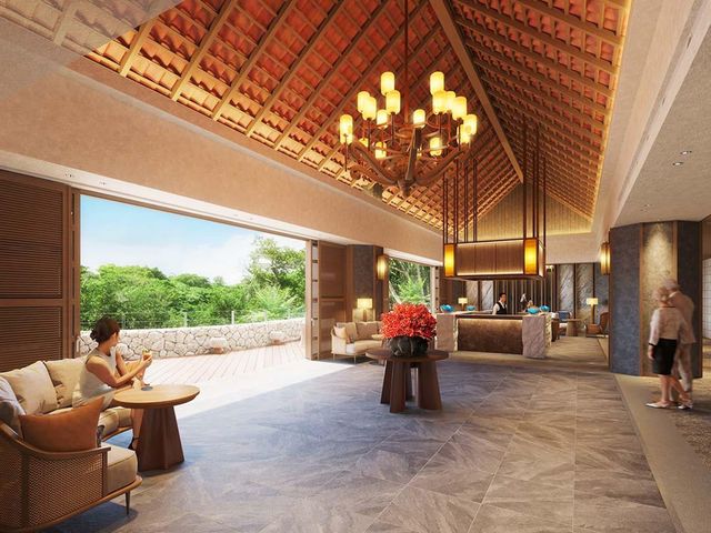 BLISSTIA SUITES＆RESORT 沖縄恩納村 フロントロビー